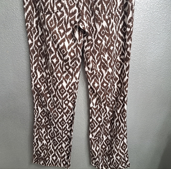 INC International Concepts 100% Linen Ikat Print Pants   Size 4 - Picture 6 of 9